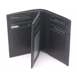 Portefeuille Pablo en Cuir Plongé
