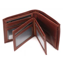 Portefeuille Italien et Porte-Cartes Pablo en Cuir Plongé