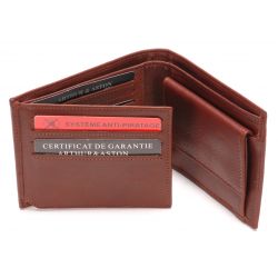Portefeuille Italien Pablo en Cuir Plongé