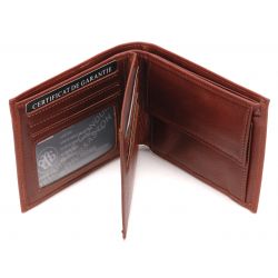Portefeuille Italien Pablo en Cuir Plongé