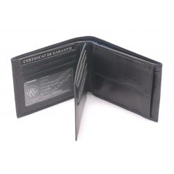 Portefeuille Italien Pablo en Cuir Plongé