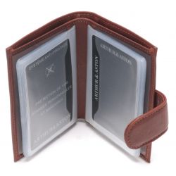Porte-Cartes à Pression Pablo en Cuir Plongé
