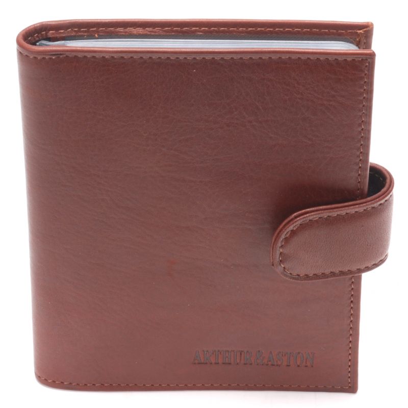 Grand Porte-Cartes à Pression Pablo en Cuir Plongé