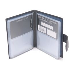 Grand Porte-Cartes à Pression Pablo en Cuir Plongé