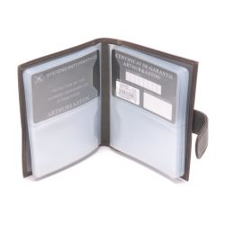 Grand Porte-Cartes à Pression Pablo en Cuir Plongé