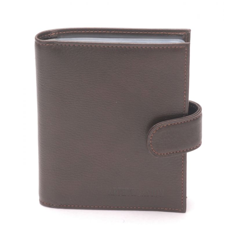 Grand Porte-Cartes à Pression Pablo en Cuir Plongé