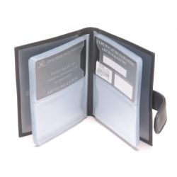 Grand Porte-Cartes à Pression Pablo en Cuir Plongé