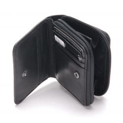 Petit Porte-Monnaie et Cartes Pablo en Cuir Plongé