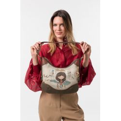 Sac Porté Epaule Carré Tulip en Synthétique
