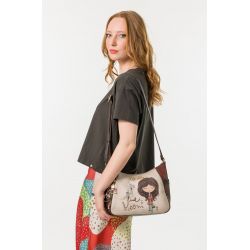 Grand Sac Bandoulière Tulip en Synthétique