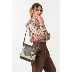 Sac Bandoulière Carré Tulip en Synthétique