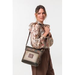 Sac Bandoulière Carré Tulip en Synthétique