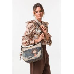 Sac Bandoulière Moyen Tulip en Synthétique