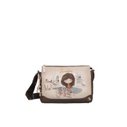 Sac Bandoulière 3 Compartiments Tulip en Synthétique