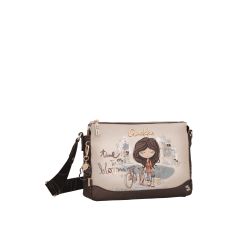 Sac Bandoulière 3 Compartiments Tulip en Synthétique