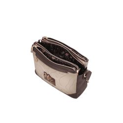Sac Bandoulière 3 Compartiments Tulip en Synthétique