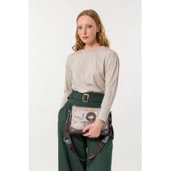 Sac Bandoulière 3 Compartiments Tulip en Synthétique