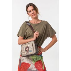 Sac Bandoulière Moyen Tulip en Synthétique