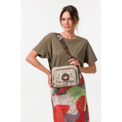 Sac Bandoulière Moyen Tulip en Synthétique