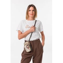 Mini Sac Bandoulière avec Poche Tulip en Synthétique