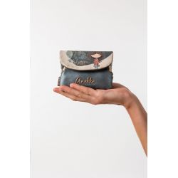 Mini Porte-Monnaie à Rabat Tulip en Synthétique