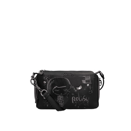 Sac Bandoulière Rectangulaire 3 Compartiments Iron en Synthétique