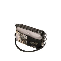Sac Bandoulière Rectangulaire 3 Compartiments Iron en Synthétique