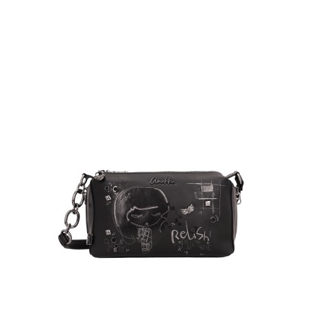 Sac Bandoulière Rectangulaire 3 Compartiments Iron en Synthétique