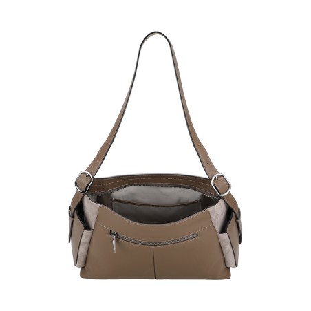 Sac Porté Epaule Réglable Maya en Cuir Suède