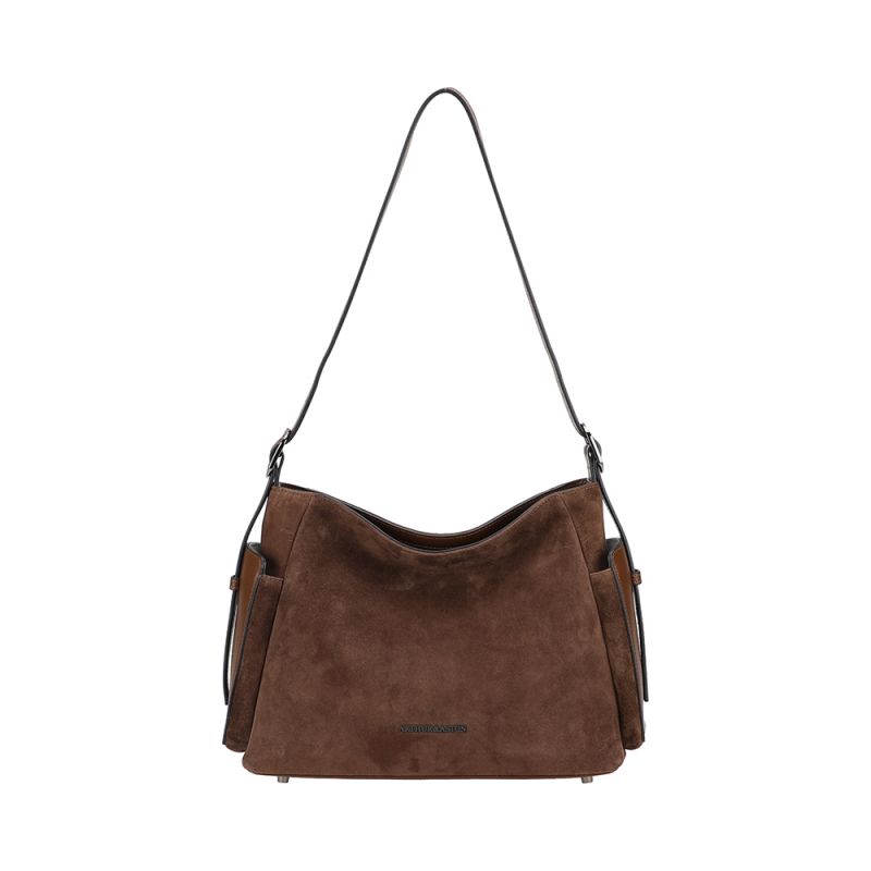 Sac Porté Epaule Réglable Maya en Cuir Suède