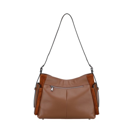 Sac Porté Epaule Réglable Maya en Cuir Suède