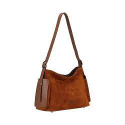 Sac Porté Epaule Réglable Maya en Cuir Suède