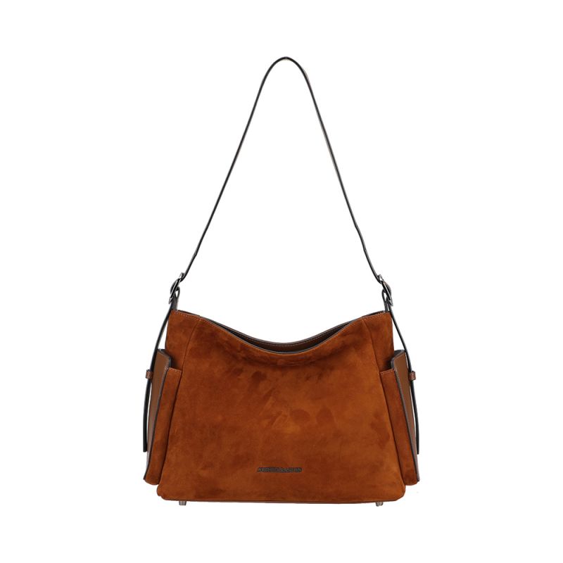 Sac Porté Epaule Réglable Maya en Cuir Suède