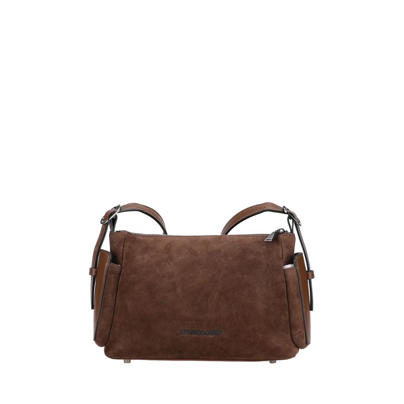 Sac Bandoulière Réglable Maya en Cuir Suède
