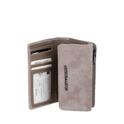 Porte-Monnaie et Cartes Maya en Cuir Suède
