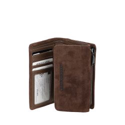 Porte-Monnaie et Cartes Maya en Cuir Suède