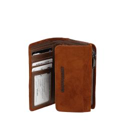 Porte-Monnaie et Cartes Maya en Cuir Suède