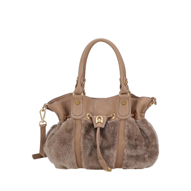 Sac Epaule S Ivy en Peau Lainée