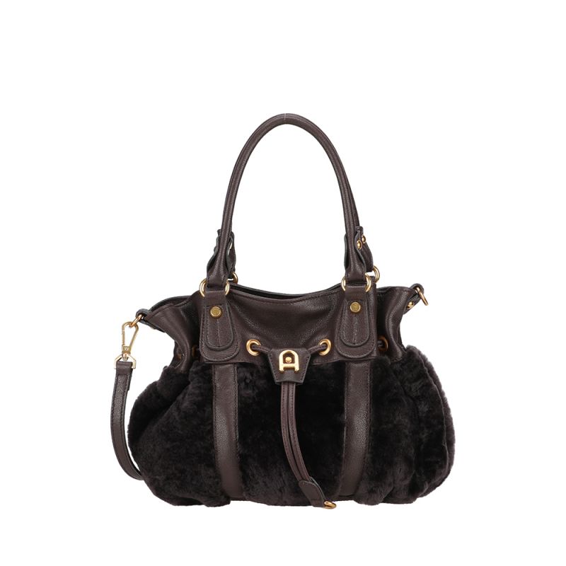 Sac Epaule S Ivy en Peau Lainée