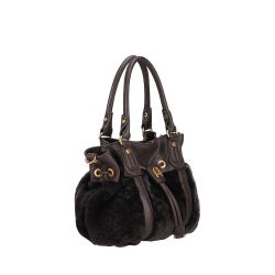 Sac Epaule S Ivy en Peau Lainée