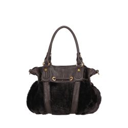 Sac Epaule S Ivy en Peau Lainée