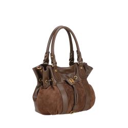 Sac Epaule M Camille Suède en Cuir