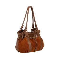Sac Epaule L Camille Suède en Cuir