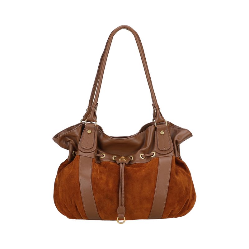 Sac Epaule L Camille Suède en Cuir