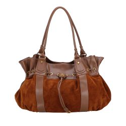 Grand Sac Epaule XL Camille Suède en Cuir