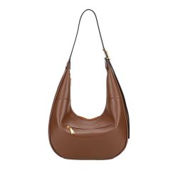 Sac Epaule Demi-Lune Camille Suède en Cuir