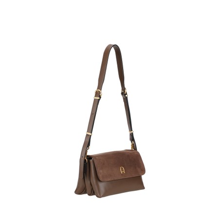 Pochette Bandoulière Camille Suède en Cuir