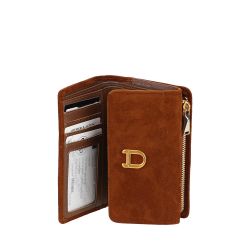 Portefeuille Camille Suède en Cuir