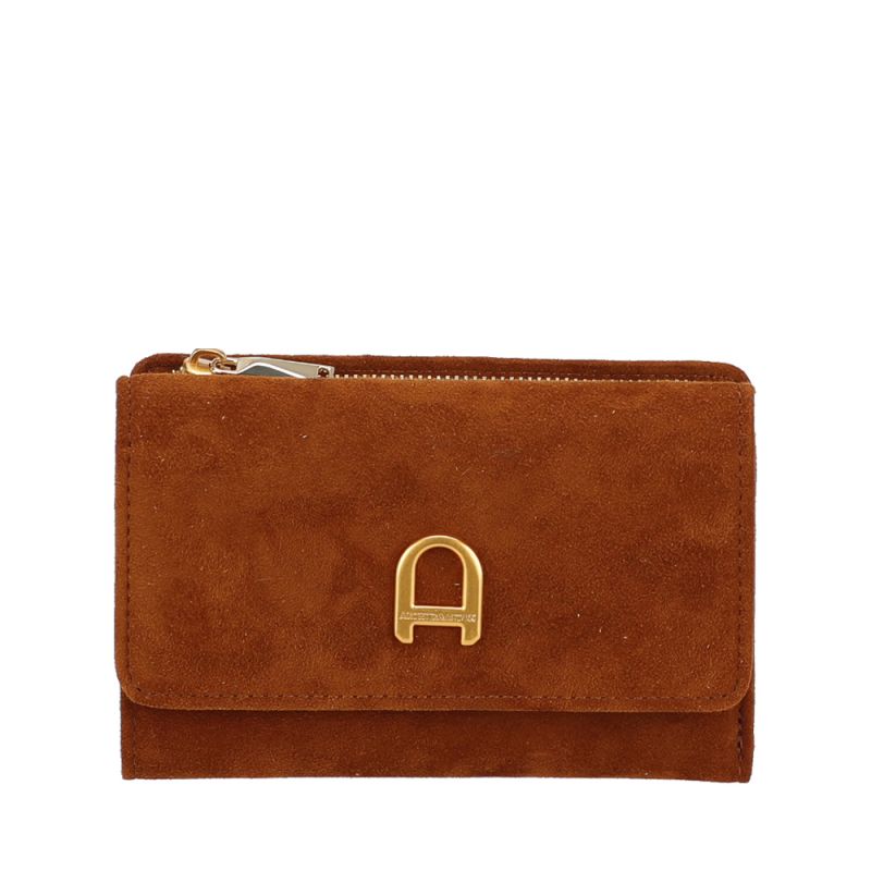 Portefeuille Camille Suède en Cuir