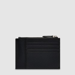 Porte-Cartes Zippé L avec Gousset Ninon en Cuir